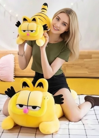 М'яка іграшка подушка Кіт Гарфілд 100 см обіймашка My Kigu (372130229)