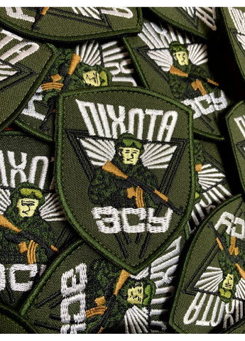 Шеврон Піхота ЗСУ (Форма щит. На липучці) Розмір 8.5x7см No Brand (369924719)