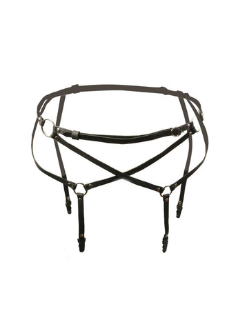 Пояс для панчох S4, екошкіра, чорний, OS Candy Hero (332052778)