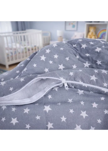 Комплект постельного белья TEENAGER Фланель 012 Grey Stars Mirson (399964571)
