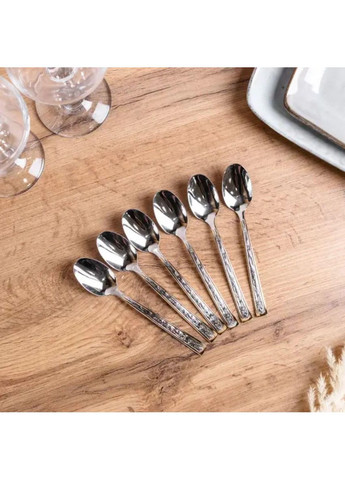 Набір столових чайних з нержавіючої сталі 6 штук столовий набір HP96921 TS Kitchen (351431965)