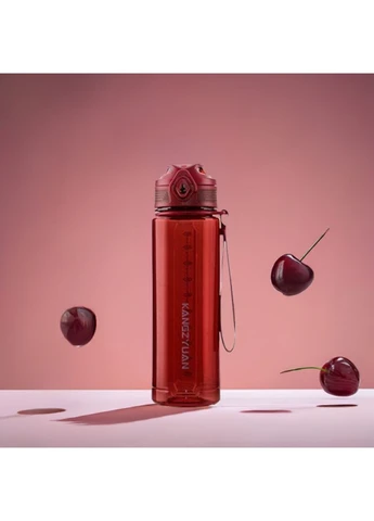 Пляшка KANGZYUAN 700 мл — Червона Tritan BPA-free, ударостійка, спортивна з ергономічною кришкою No Brand (394191099)