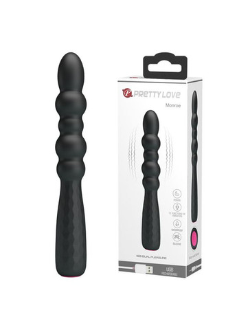 Вібратор з гнучкою головкою - Pretty Love Monroe Vibrator Black Drive LyBaile (322535941)