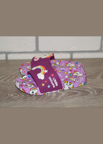 Шльопанці для дівчинки фіолетові No Brand acorus (289123071)