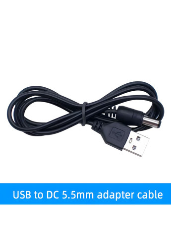 USB кабель живлення DC 5V з роз'ємом 2.1 x 5.5 мм для під'єднання роутера від powerbank No Brand (371690363)