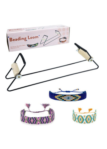 Верстат для бісероплетіння, метал, 29,5х6,8х9 см, чорний No Brand (340483005)