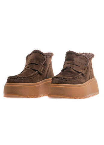 Зимние ботинки женские am0993m-1-y19b/brown Arees Meniwa из натуральной замши