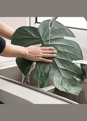 Серветка сервірувальна Листок 1 7854 зелена No Brand (364490175)