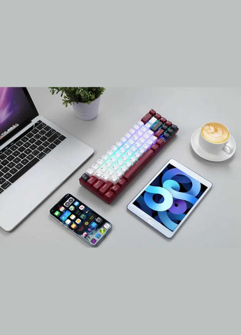 Клавиатура беспроводная BK67 Longhua Red Red (mtbk67rmr) Motospeed (336958479)