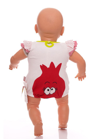 Боді сукня з коротким рукавом для дівчинки Гранат інтерлок MiniPapi 62 см (31434) BABYKROHA (297199532)