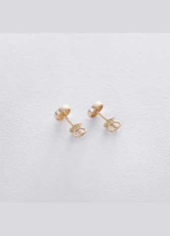 Золотые серьги-пусеты Кружочки с05559 Oniks (264022864)