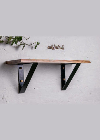 Полиця L із живим краєм (горіх) Полиця в дитячу під іграшки EcoWalnut (295012770)