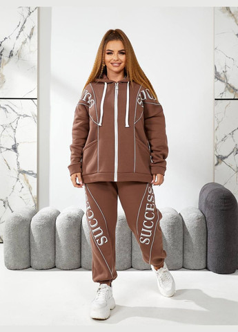 Женский теплый спортивный костюм цвет бутылка New Trend (304989281)