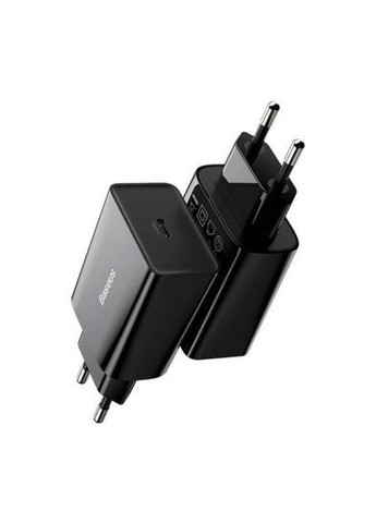 Сетевое зарядное устройство 1C 20W EU Black (CCFS-SN01) Baseus Speed Mini Quick Charger (361348365)