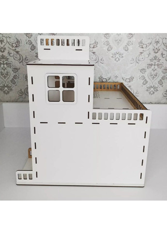 Дитяча парковка для дітей паркінг гірки для машинок гараж із вертолітною посадкою ручної роботи 43*38*38 см (541278-Т) Unbranded (331431425)