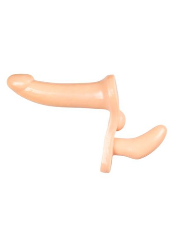 Подвійний страпон реалістичний Plena 2 бежевий - CherryLove Strap U (296930437)