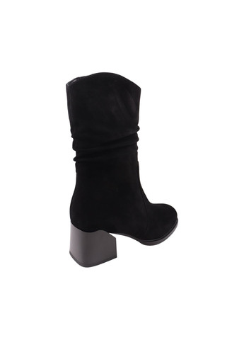 сапоги женские черные натуральная замша VIDORCCI