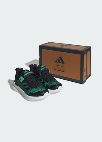 Чорні всесезонні кросівки minecraft fortarun 4.0 children adidas