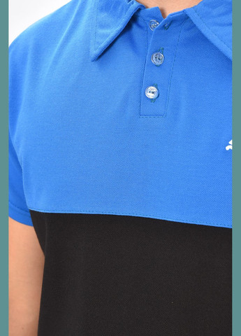 Синя футболка чоловіча поло синього кольору Let's Shop