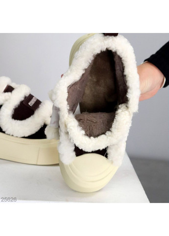 Коричневі зимові кеди автоледі Helen