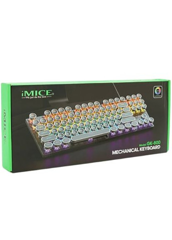 Клавіатура USB Wired White/Black (GK800) iMice (323108112)