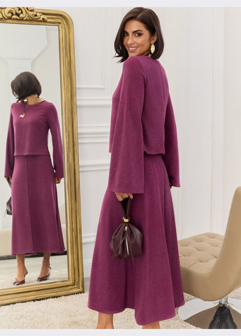 костюм бордового цвета с юбкой Dressa (324103561)