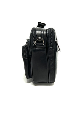 Мужская сумка Oscar из натуральной кожи 88112M-1 черная 22,5 x 17 x 8 No Brand (371682003)