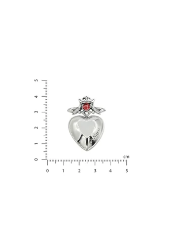 Кулон дукач Ягнус rose срібний з рожевим каменем 925 Skifska Etnika (364202859)