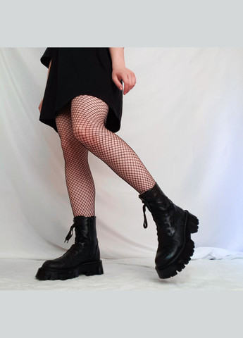 Чорні колготки у велику класичну сітку базова сітка жіночі капронки на підлітка панк гранж аніме y2k лоліта к-поп No Brand (300582280)