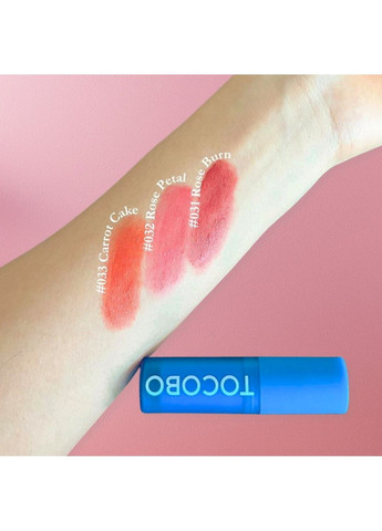 Кремовий відтінковий бальзам для губ Powder Cream Lip Balm, "031 Rose Burn" TOCOBO (299778278)