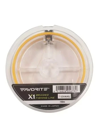 Шнур (1693.11.22) Favorite X1 PE 4x 150m 1.5/0.205mm 25lb/11.4kg Orange (401483619)