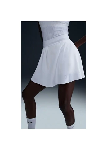 Юбка для тенниса женская белая FZ6726-100 Nike COURT ACE ADVANTAGE DRI-FIT (401821536)