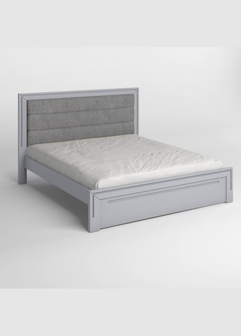 Двоспальне дерев'яне ліжко Торонто Т5 (RAL7040)/Аляска 93 (сірий) 140х200 см (MBG-9042) Mebigrand (368279970)