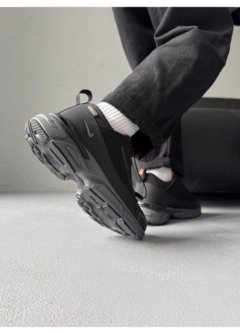 Чорні Осінні кросівки чоловічі nike zoom pulse cordura black grey winter fur | найк зум пульс кордура чорні No Brand