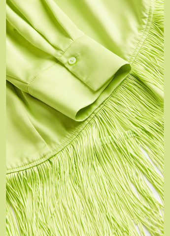 Салатовое кэжуал платье H&M однотонное