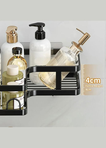 Кутова полиця для ванної кімнати Corner shower caddy міцний алюміній Idea (283022457)