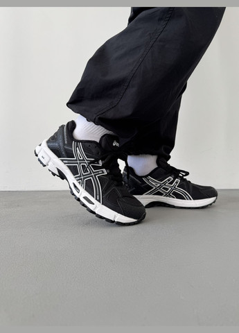Кроссовки зимние женские Asics Gel-Kahana 8 winter fleece black white | Асикс Гель-Кахана 8 черные белые с флисом No Brand чёрные зима (307827405)