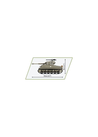 Конструктор Вторая Мировая Война Танк M4 Шерман, 320 деталей (-2711) Cobi (281426076)
