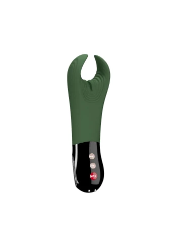 Вібратор для пеніса MANTA moss green/black, підходить для парних ігор 21093 Fun Factory (392052545)