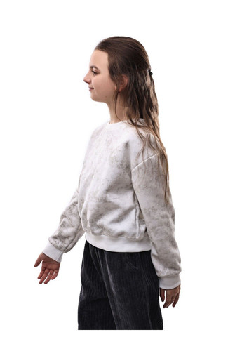 M@C світшот для дівчинки підлітка світло-сірий трикотаж