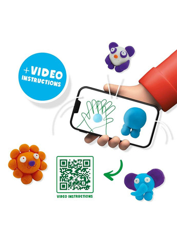 Незасихаюча маса для ліплення – Дикі тварини Ses Creative (331299833)