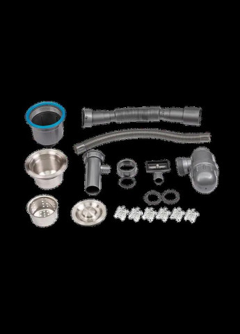 Набір кухонної мийки зі змішувачем Handmade 78*48 L Platinum (336937605)