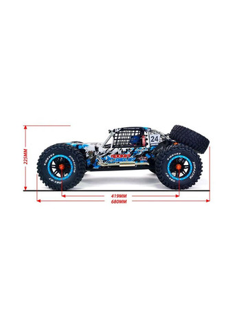 Радиоуправляемая машина DBX-07 Desert Buggy 1/7 4WD RTR (Black) ZD Racing (347581538)