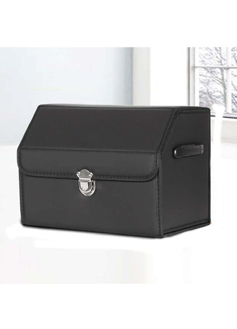 Органайзер сумка бокс кейс в багажник автомобіля складаний із замком ручками 40х32х30 см (476986-Prob) Чорний матовий Unbranded (293148784)