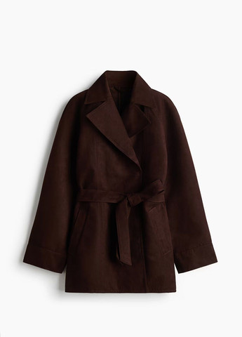 Темно-коричневое демисезонное Пальто H&M