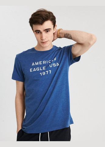 Синяя футболка American Eagle