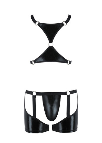 Комплект еротичної чоловічої білизни Set John,, труси, портупея Passion (297394490)