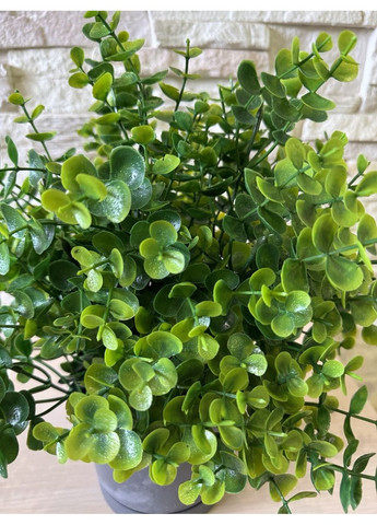 Искусственный эвкалипт 35 см Эвкалипт искусственный в горшке Вазон с искусственной зеленью Пластмакс (372837962)