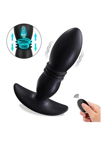 Анальная пробка с вибрацией и поступательными движениями Magic Jingers с Д/У – Анальные игрушки No Brand (370611867)