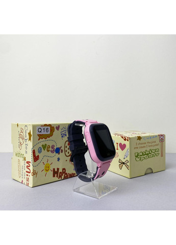Дитячий смарт-годинник Q16 рожевий для дзвінків та GPS-трекінгу дитячий годинник з функцією SOS Smart Watch Kids Q16 (372460479)